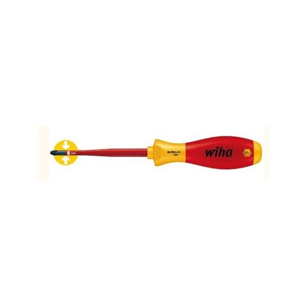 Викрутка Wiha Soft Finish electric slim Fix VDE SL/PZ1 80x191, CrVMo, фото  | SNABZHENIE.com.ua