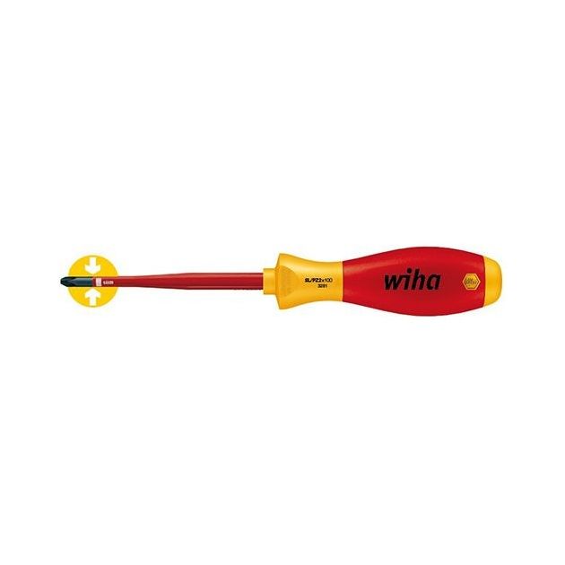 Викрутка Wiha Soft Finish electric slim Fix VDE SL/PZ2 100x218, CrVMo, фото  | SNABZHENIE.com.ua