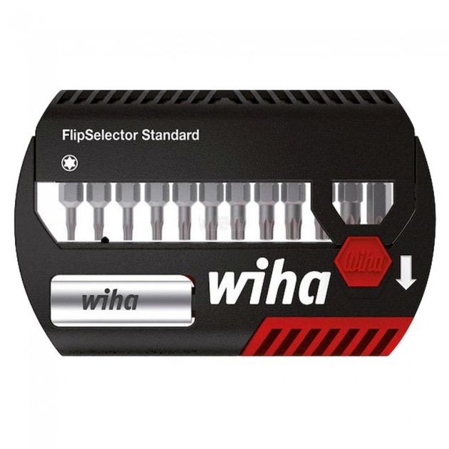 Набор бит Wiha Standard FlipSelector, 13 пр. в блистере, C 6.3, 1.4, CrV, фото  | SNABZHENIE.com.ua