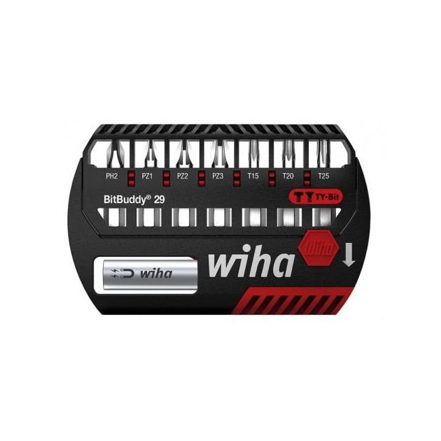 Набор бит Wiha BitBuddy TY PH, PZ, TX 29мм, 8 предметов, E 6.3, 1.4, CrV, фото  | SNABZHENIE.com.ua