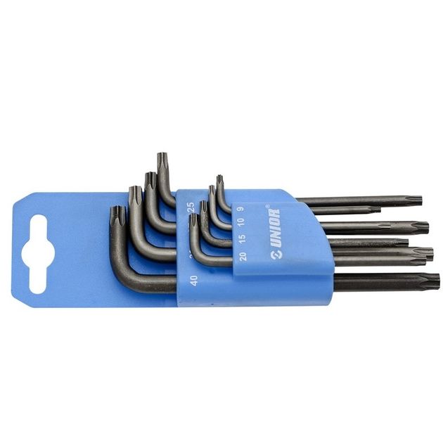 Набор ключей TORX в пластиковом подвесе UNIOR 8 - 40 (220/7TXPH), фото  | SNABZHENIE.com.ua