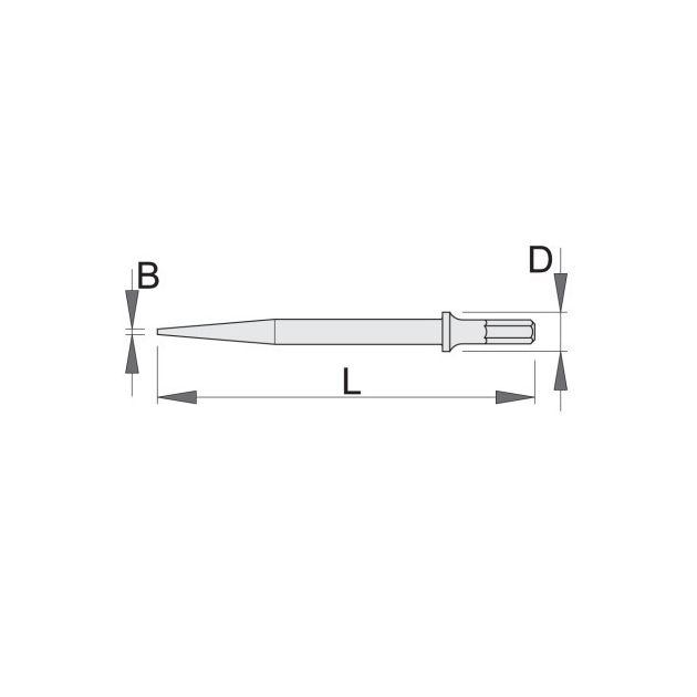 Зубило остроконечное (пика) UNIOR, фото , изображение 2 | SNABZHENIE.com.ua