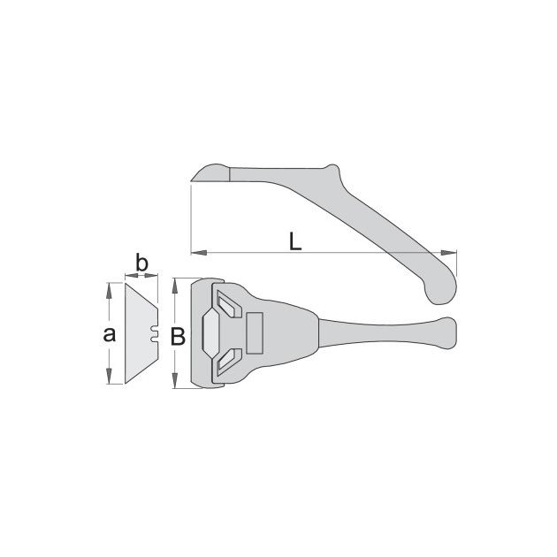Скребок многофункциональный с защитой лезвия UNIOR, фото , изображение 2 | SNABZHENIE.com.ua