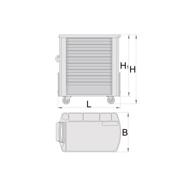 УНИОР Тележка инструментальная EUROPLUS, фото , изображение 2 | SNABZHENIE.com.ua