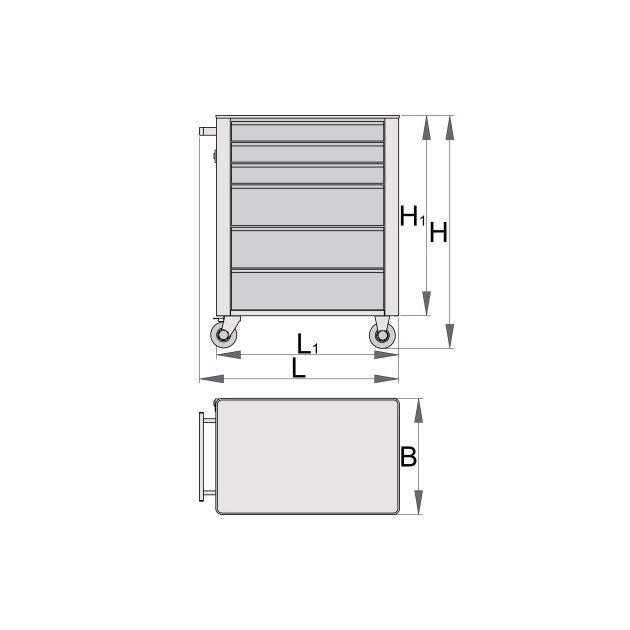 UNIOR Инструментальная тележка EUROSTYLE, фото , изображение 2 | SNABZHENIE.com.ua