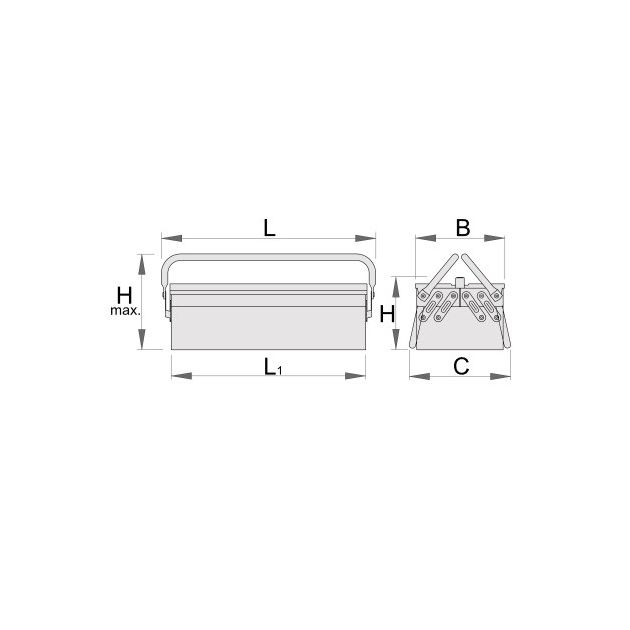 UNIOR Инструментальный ящик - 3 отделения, фото , изображение 2 | SNABZHENIE.com.ua
