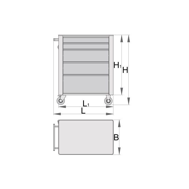 UNIOR Инструментальная тележка EUROSTYLE, фото , изображение 2 | SNABZHENIE.com.ua