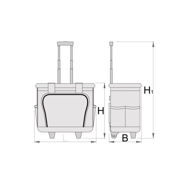 UNIOR Инструментальная сумка с колесами, фото , изображение 2 | SNABZHENIE.com.ua