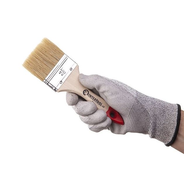 Кисть флейцевая 63x10x46 мм INTERTOOL KT-1263, фото , изображение 3 | SNABZHENIE.com.ua Кисть флейцевая 63x10x46 мм INTERTOOL KT-1263, фото , изображение 3 | SNABZHENIE.com.ua