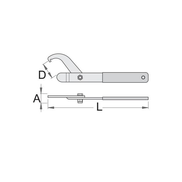 UNIOR Ключ для круглых шлицевых гаек мотоцикла, фото , изображение 2 | SNABZHENIE.com.ua