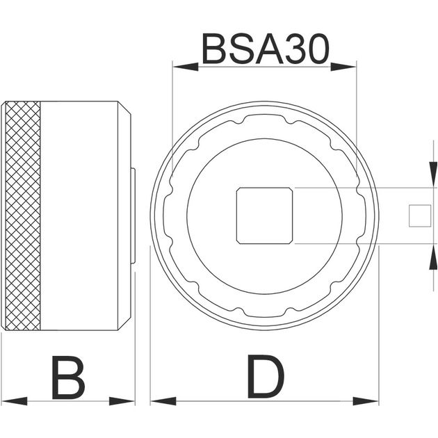 UNIOR Головка для установки каретки BSA30, фото , изображение 2 | SNABZHENIE.com.ua UNIOR Головка для установки каретки BSA30, фото , изображение 2 | SNABZHENIE.com.ua
