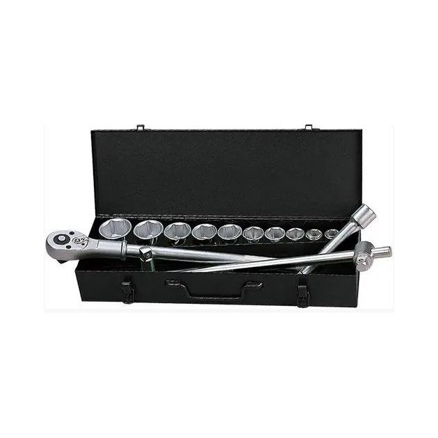 Набор головок Whirlpower 3/4", 21 шт., 19-50 мм, 12-гранные, кейс, фото  | SNABZHENIE.com.ua