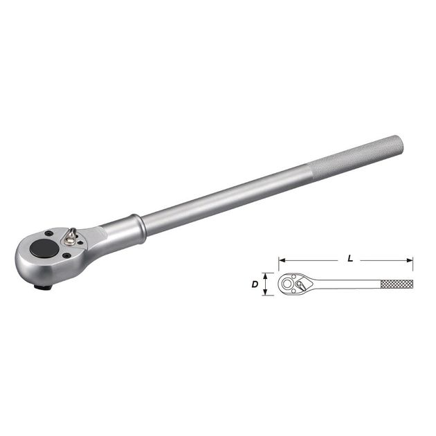 Whirlpower Трещітка 1/2" 670мм 24 зуба, фото  | SNABZHENIE.com.ua