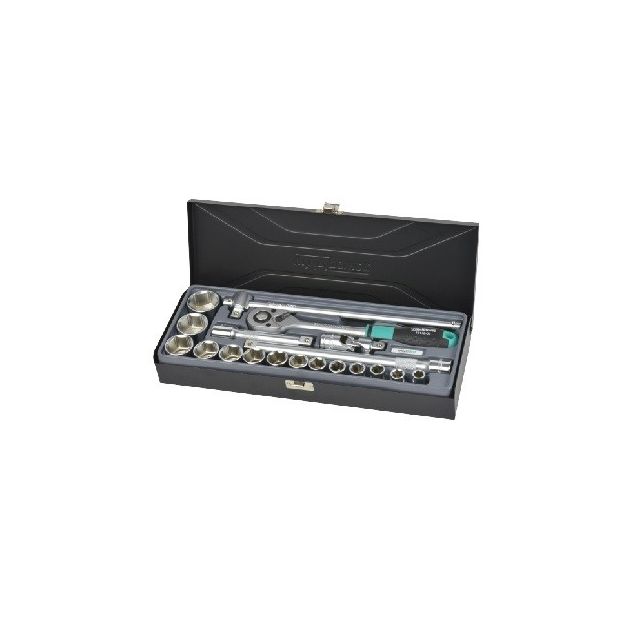 Набор головок Whirlpower 1/2" 10-32мм, 19 предметов, в кейсе, фото  | SNABZHENIE.com.ua