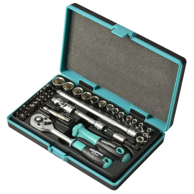 Набор головок Whirlpower 1/4" 3,2-14мм, 42 шт, пластиковый кейс, фото  | SNABZHENIE.com.ua