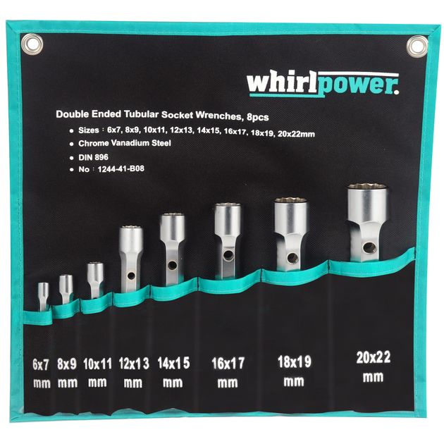 Набор трубных ключей Whirlpower 6-22мм, 8шт, чехол, фото  | SNABZHENIE.com.ua