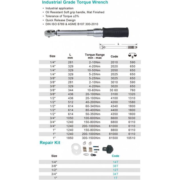 Динамометрический ключ Whirlpower 3/4 100-600 Нм, фото , изображение 2 | SNABZHENIE.com.ua Динамометрический ключ Whirlpower 3/4 100-600 Нм, фото , изображение 2 | SNABZHENIE.com.ua