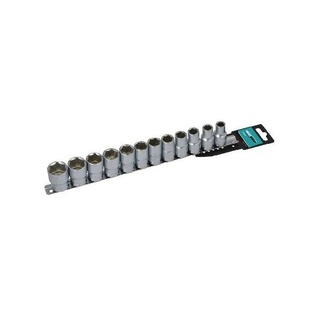 Набор головок Whirlpower 1/2" 12 предметов 10-22мм на планке, фото  | SNABZHENIE.com.ua