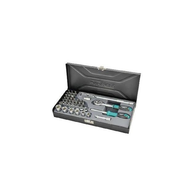 Набор головок Whirlpower 1/4" 4-14мм 43шт в металлическом футляре, фото  | SNABZHENIE.com.ua