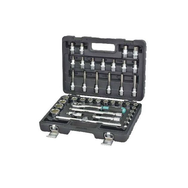 Набор головок Whirlpower 1/2" 40 шт. 8-32 мм в пластиковом кейсе, фото  | SNABZHENIE.com.ua