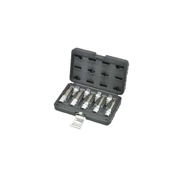Набір головок Whirlpower Spline 1/2" 9 од. в пластиковому кейсі, фото  | SNABZHENIE.com.ua