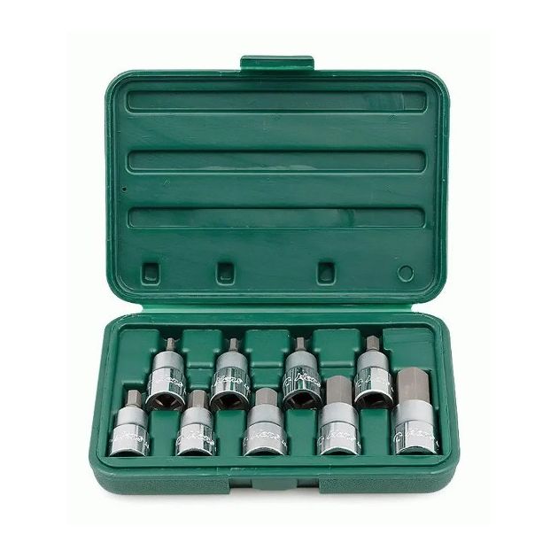 Набор головок Whirlpower 1/2" 9 ед. T20-T60 в пластиковом кейсе, фото  | SNABZHENIE.com.ua