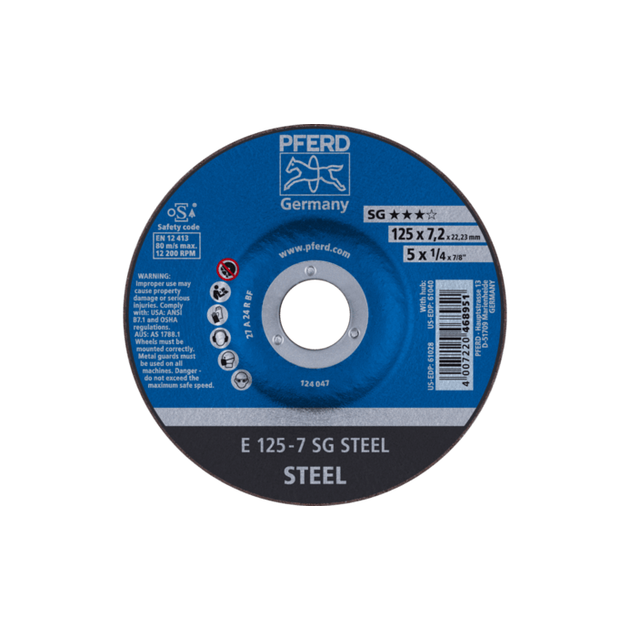 Круг зачистной Pferd 125*7,2*22 SG-ELASTIC, фото  | SNABZHENIE.com.ua