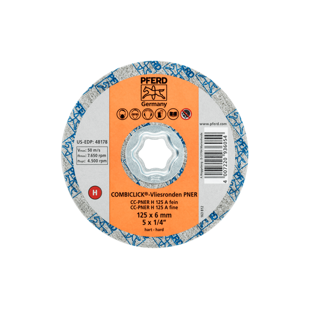 Круг шлифовальный 125x6 CC-PNER H 125 A F COMBICLICK для нержавейки, фото  | SNABZHENIE.com.ua