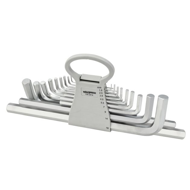 Набор шестигранников Whirlpower 18 шт. 1,5-19 мм Г-образные удлиненные, фото  | SNABZHENIE.com.ua