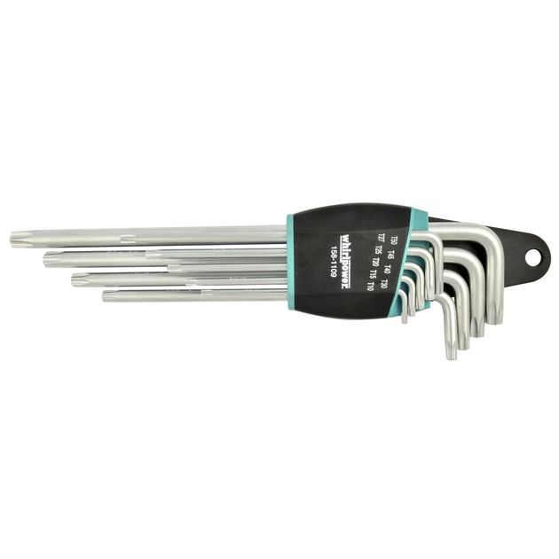 Набор звездочек TORX 9шт T10-T50 Г-образные удлиненные Whirlpower, фото  | SNABZHENIE.com.ua