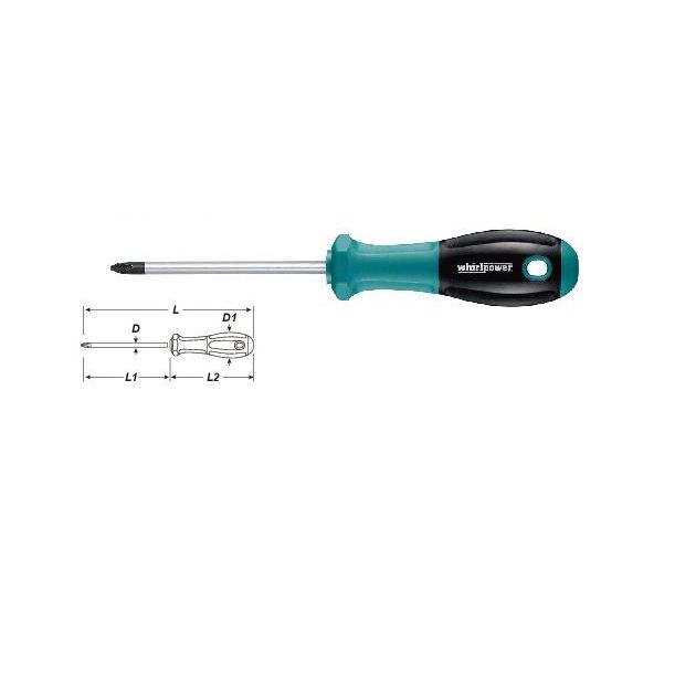 Whirlpower Викрутка PH2*100мм, фото  | SNABZHENIE.com.ua