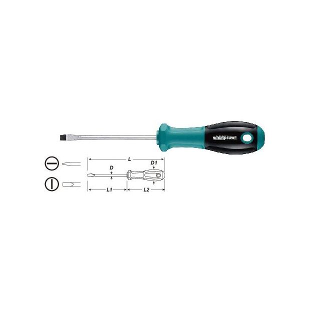 Викрутка Whirlpower SL 3,0*75мм, фото  | SNABZHENIE.com.ua