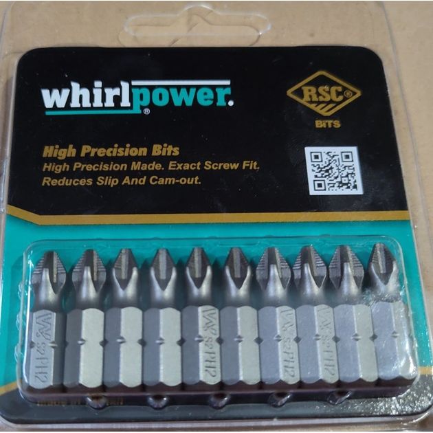 Бита Whirlpower PH2*25 (10шт) в блистере, фото , изображение 2 | SNABZHENIE.com.ua Бита Whirlpower PH2*25 (10шт) в блистере, фото , изображение 2 | SNABZHENIE.com.ua