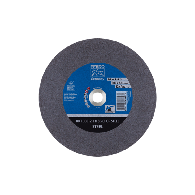 Круг отрезной 300*2,8*32 SG CHOP STEEL для стационарных машин, фото  | SNABZHENIE.com.ua