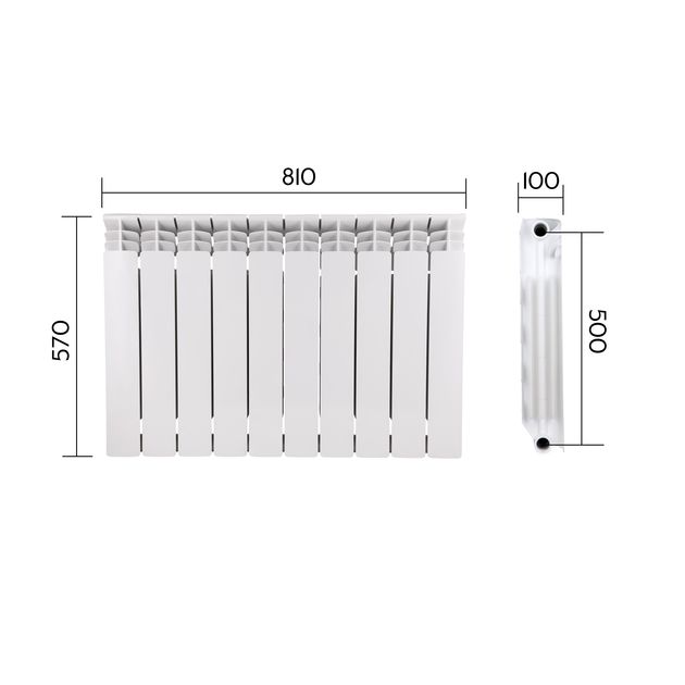 Біметалічний радіатор Thermo Alliance Bi-Vulcan PLUS 500/100 1,8 кг, фото , зображення 2 | SNABZHENIE.com.ua Біметалічний радіатор Thermo Alliance Bi-Vulcan PLUS 500/100 1,8 кг, фото , зображення 2 | SNABZHENIE.com.ua