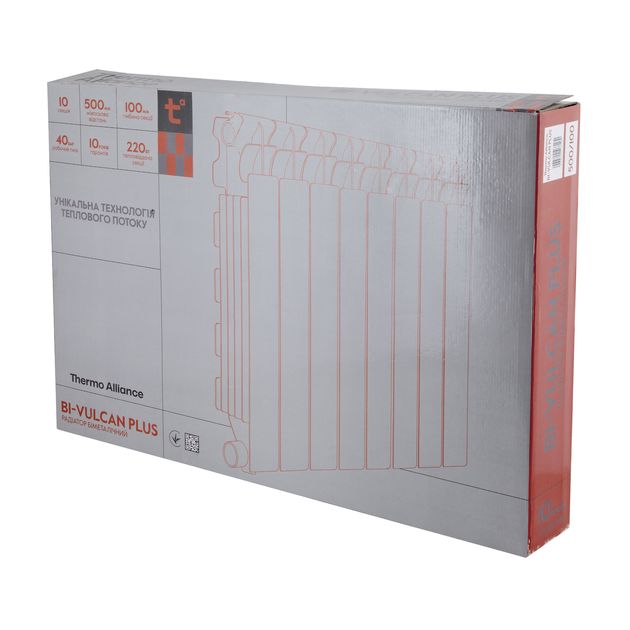 Біметалічний радіатор Thermo Alliance Bi-Vulcan PLUS 500/100 1,8 кг, фото , зображення 9 | SNABZHENIE.com.ua Біметалічний радіатор Thermo Alliance Bi-Vulcan PLUS 500/100 1,8 кг, фото , зображення 9 | SNABZHENIE.com.ua