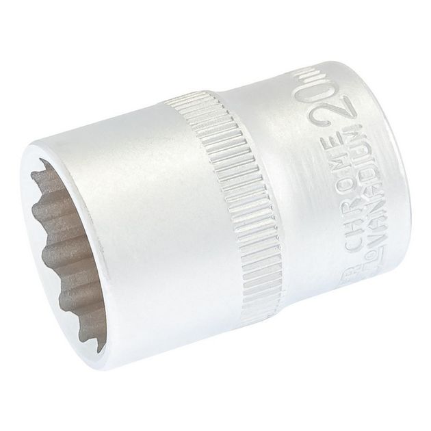 Головка торцевая MASTERTOOL 12-гранная ½ 20 мм L 40 мм CrV 78-0620, фото  | SNABZHENIE.com.ua