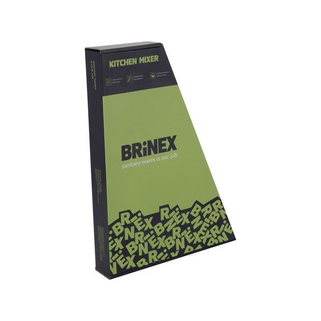 Змішувач для кухні Brinex Pure 015F U-образний Чорний Матовий, фото , зображення 6 | SNABZHENIE.com.ua Змішувач для кухні Brinex Pure 015F U-образний Чорний Матовий, фото , зображення 6 | SNABZHENIE.com.ua
