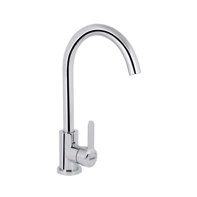 Смеситель для кухни U-образный Brinex Pure 015F Chrome, фото  | SNABZHENIE.com.ua