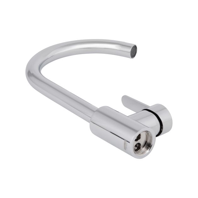 Смеситель для кухни U-образный Brinex Pure 015F Chrome, фото , изображение 4 | SNABZHENIE.com.ua Смеситель для кухни U-образный Brinex Pure 015F Chrome, фото , изображение 4 | SNABZHENIE.com.ua