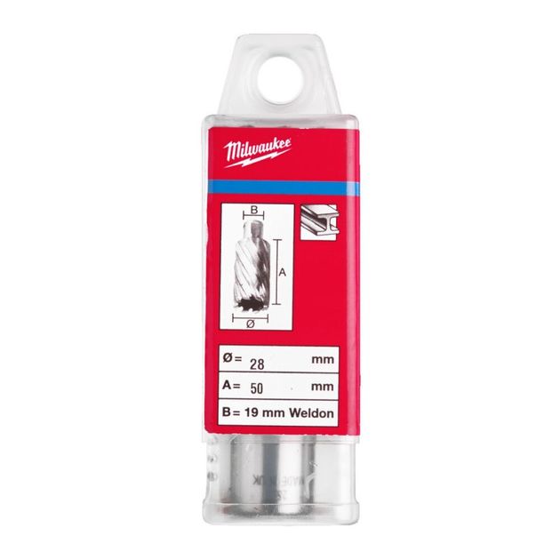 Кольцевая фреза по металлу MILWAUKEE HSS (WELDON), Ø28x50мм, фото , изображение 2 | SNABZHENIE.com.ua Кольцевая фреза по металлу MILWAUKEE HSS (WELDON), Ø28x50мм, фото , изображение 2 | SNABZHENIE.com.ua