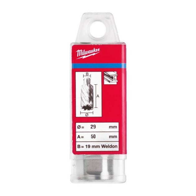 Кольцева фреза по металу MILWAUKEE HSS (WELDON), Ø29x50мм, фото , зображення 2 | SNABZHENIE.com.ua