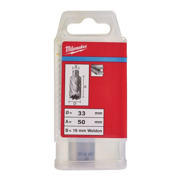 Кольцева фреза по металу MILWAUKEE HSS (WELDON), Ø33x50мм, фото , зображення 2 | SNABZHENIE.com.ua Кольцева фреза по металу MILWAUKEE HSS (WELDON), Ø33x50мм, фото , зображення 2 | SNABZHENIE.com.ua