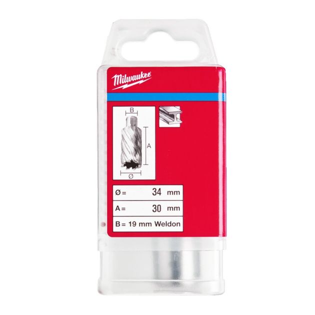 Кольцевая фреза по металлу MILWAUKEE HSS (WELDON), Ø34x30мм, фото , изображение 2 | SNABZHENIE.com.ua
