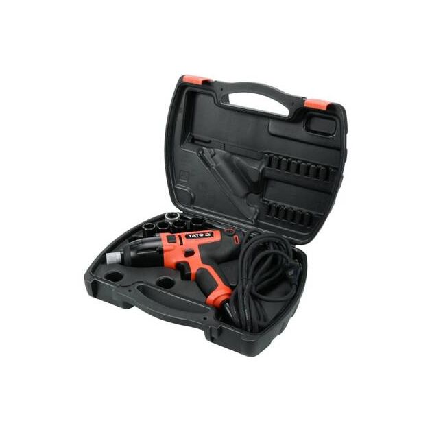 Гайковерт сетевой YATO 1/4 HEX, 450 Вт, 450 Нм, 3300 об/мин, кейс, фото , изображение 15 | SNABZHENIE.com.ua