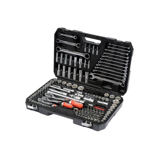 Набор инструментов YATO 150 шт., квадрат 1/4, 3/8 и 1/2 (YT-38811), фото , изображение 7 | SNABZHENIE.com.ua