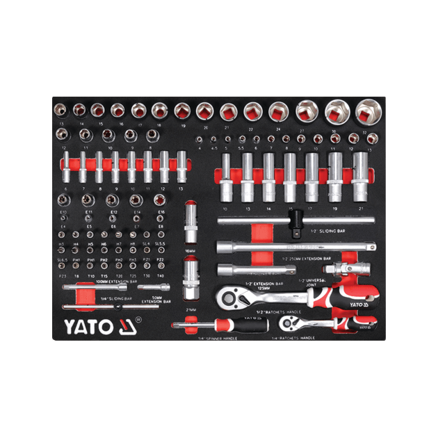 Шафа з інструментами YATO, на колесах, 7 шухляд, 157 елементів, фото , изображение 40 | SNABZHENIE.com.ua Шафа з інструментами YATO, на колесах, 7 шухляд, 157 елементів, фото , изображение 40 | SNABZHENIE.com.ua