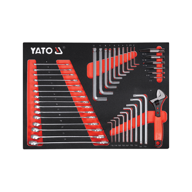 Шафа з інструментами YATO, на колесах, 7 шухляд, 157 елементів, фото , изображение 43 | SNABZHENIE.com.ua Шафа з інструментами YATO, на колесах, 7 шухляд, 157 елементів, фото , изображение 43 | SNABZHENIE.com.ua