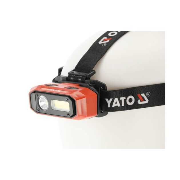 Ліхтар COB-діодний на чоло YATO з датчиком руху, живлення від Li-Ion акумулятора 3,7 В 2200 мАгод, 800 Lm, фото , зображення 15 | SNABZHENIE.com.ua