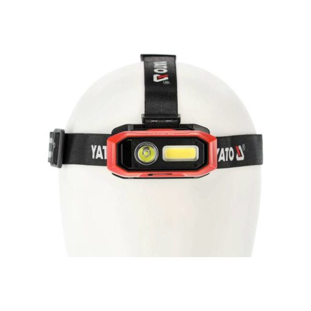Ліхтар COB-діодний на чоло YATO з датчиком руху, живлення від Li-Ion акумулятора 3,7 В 2200 мАгод, 800 Lm, фото , зображення 25 | SNABZHENIE.com.ua